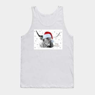 Cladich Highland Christmas Cow Tank Top